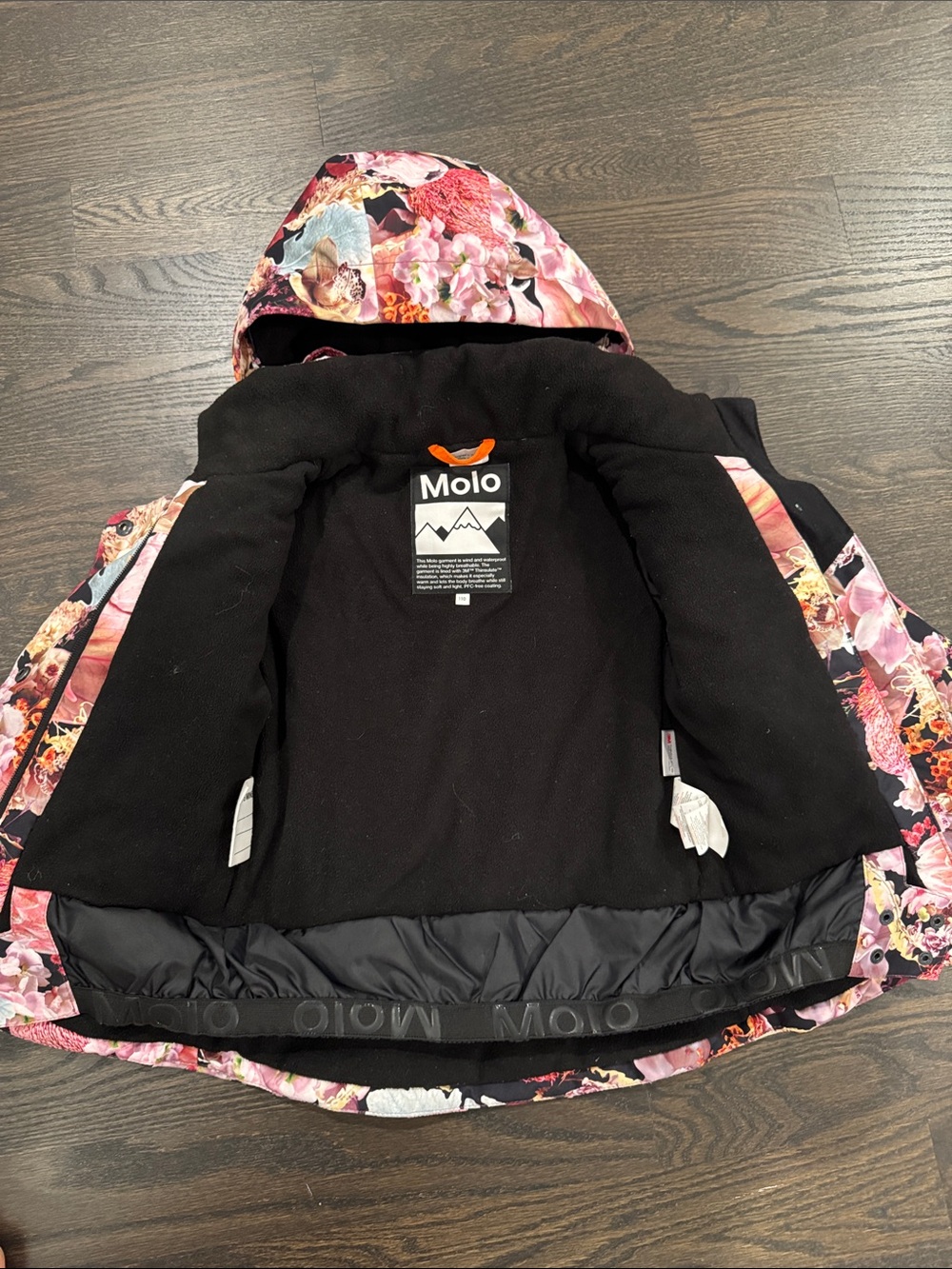 Molo girls ski jacket size 110 (5) - Picture 5 of 7